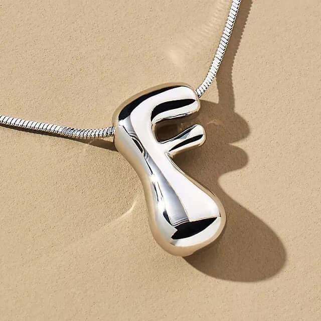 Yumi Bubble Initial Necklace - RIYOVA Jewelry
