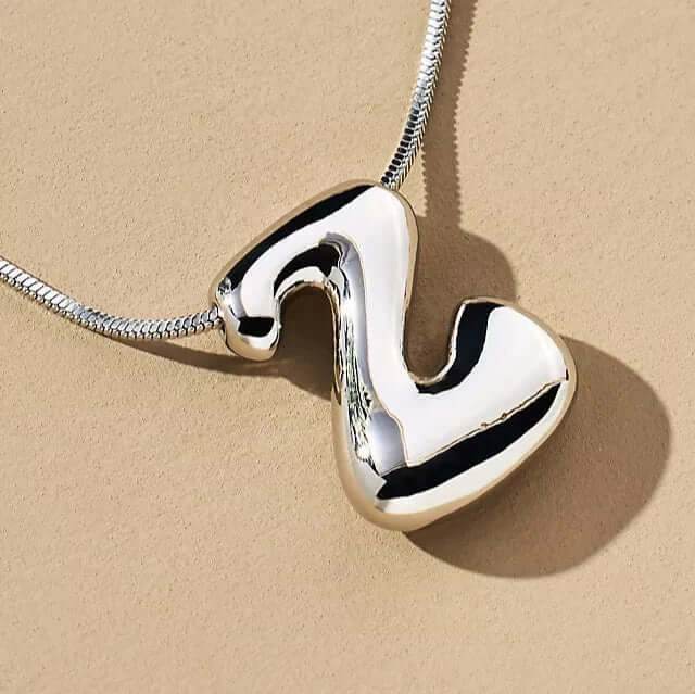 Yumi Bubble Initial Necklace - RIYOVA Jewelry