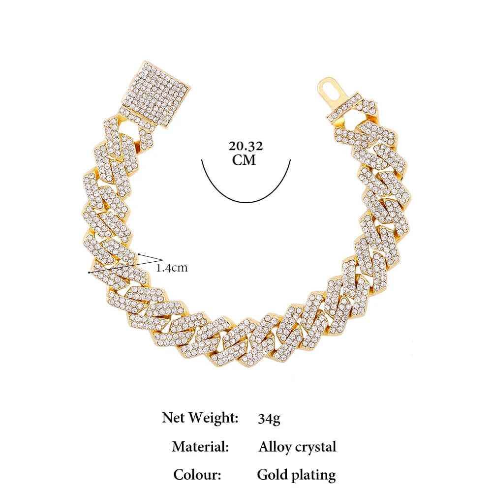 Chunky Miami Cuban Bracelet - RIYOVA Jewelry