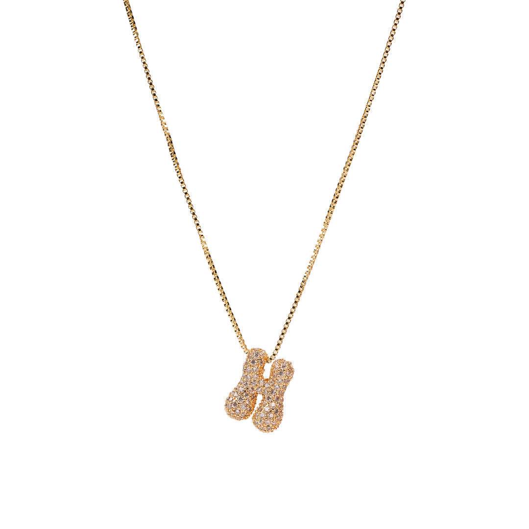 Sia Sparkling Initial Necklace - RIYOVA Jewelry