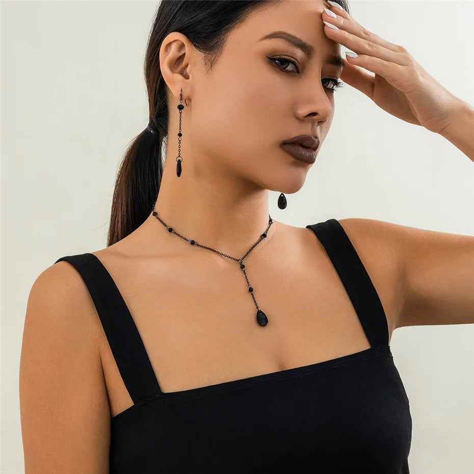 Gotham Jewelry Set - Black Edition - RIYOVA Jewelry