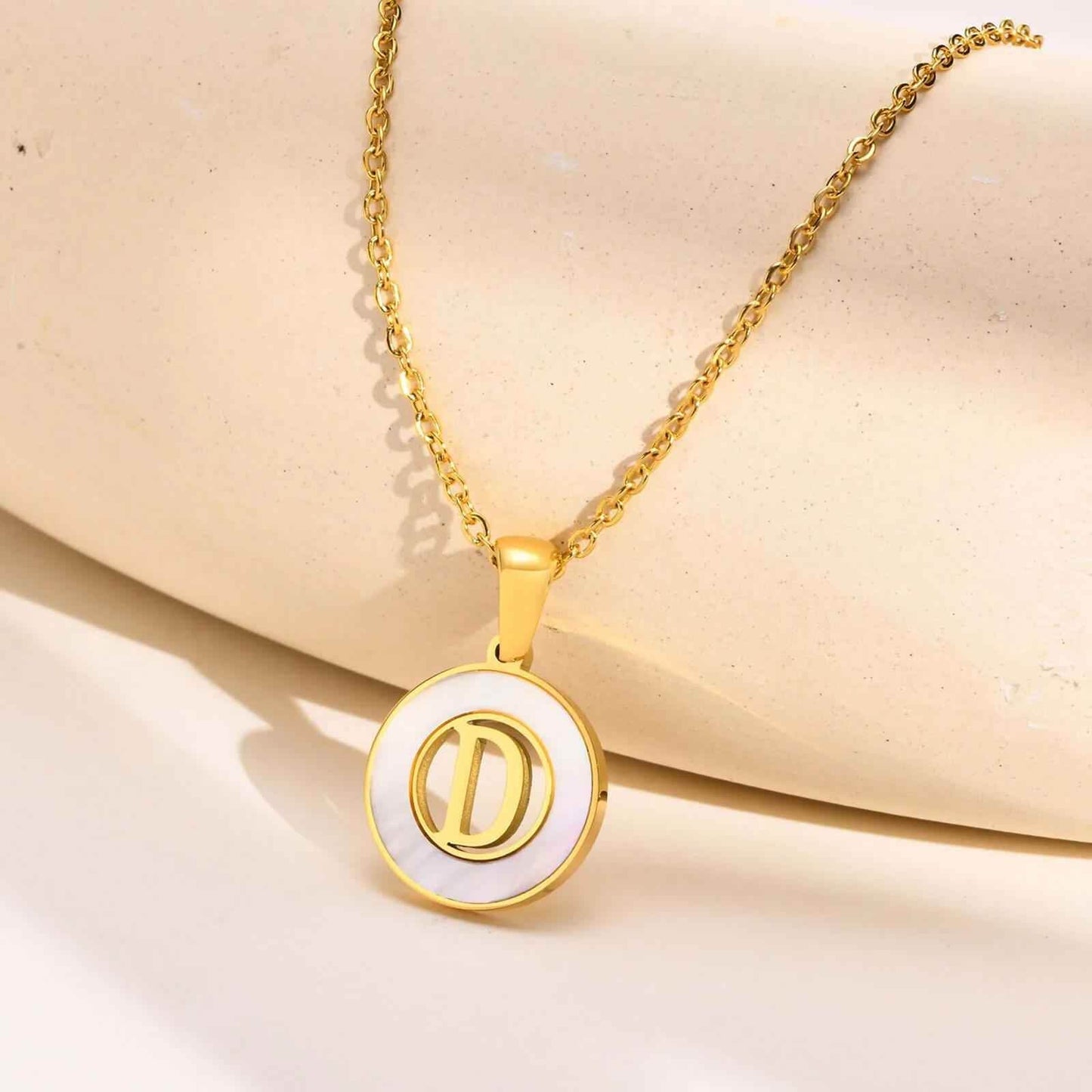 Ash Initial Pendant Necklace - RIYOVA Jewelry