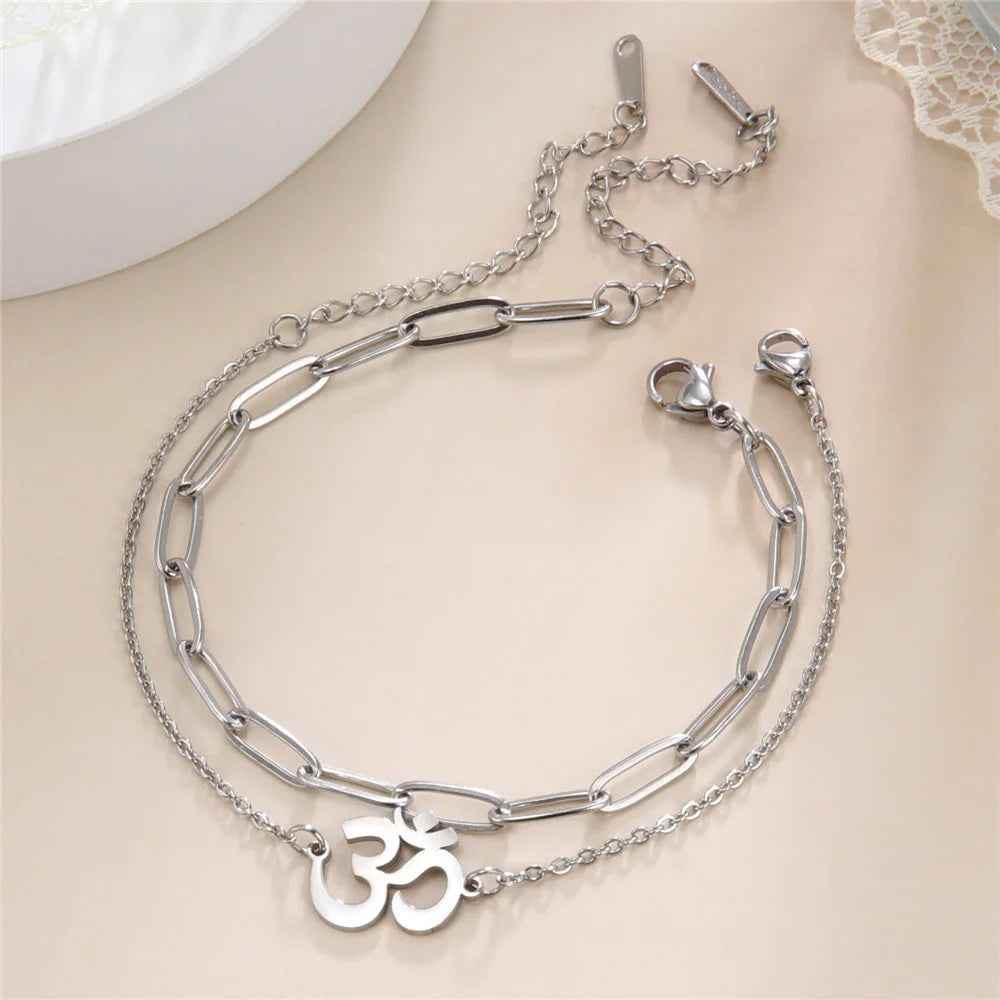 Pure Aura Om Bracelet - RIYOVA Jewelry
