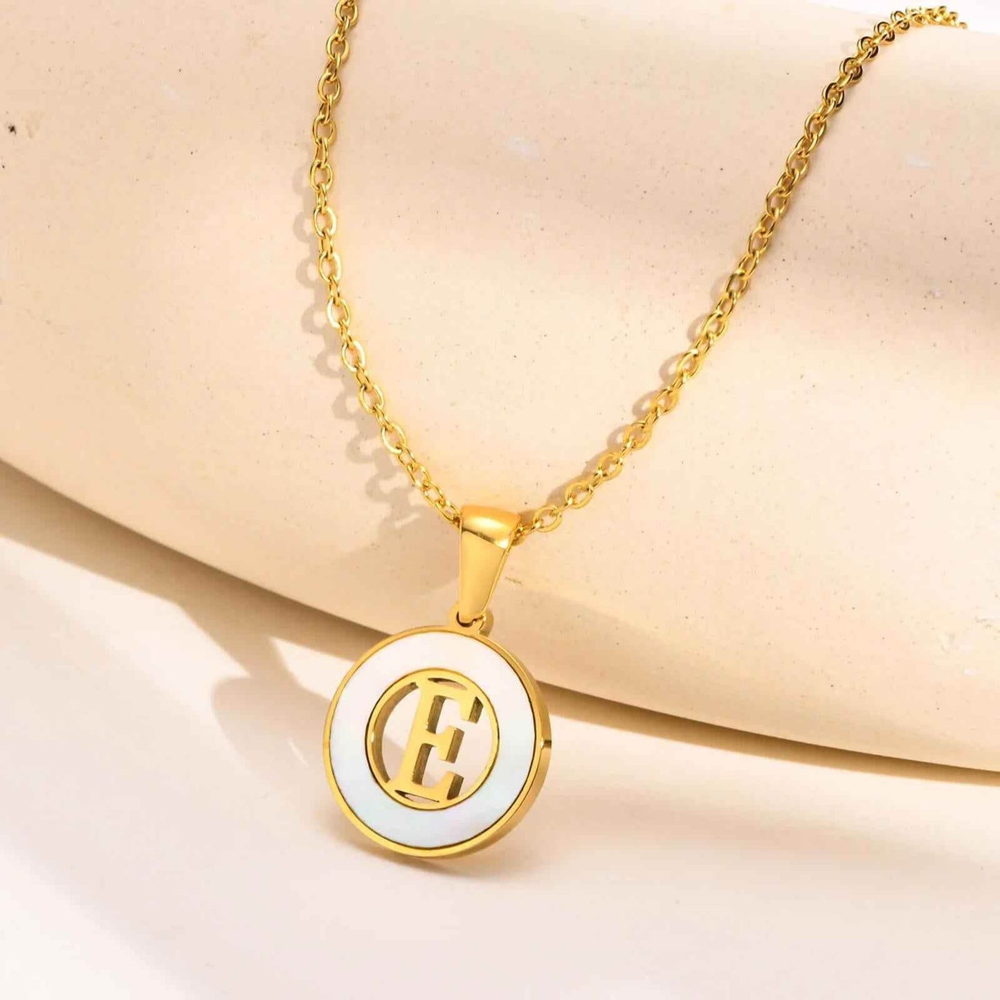 Ash Initial Pendant Necklace - RIYOVA Jewelry