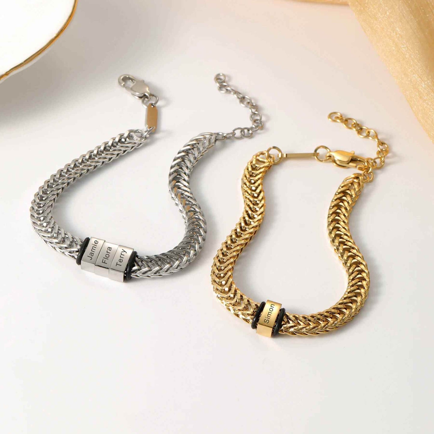 Engraved Shawn Custom Bracelet - RIYOVA Jewelry