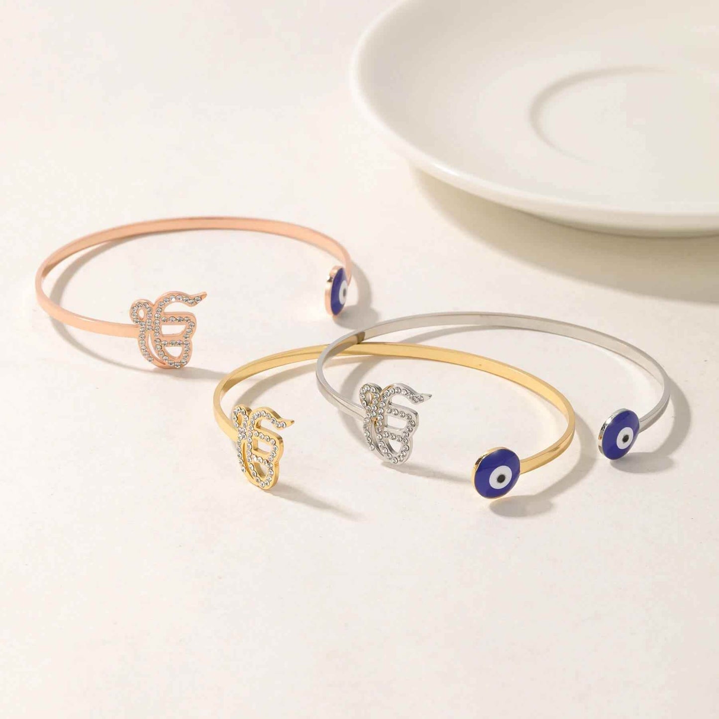 Ek Onkar Evil Eye Cuff Bracelet - RIYOVA Jewelry