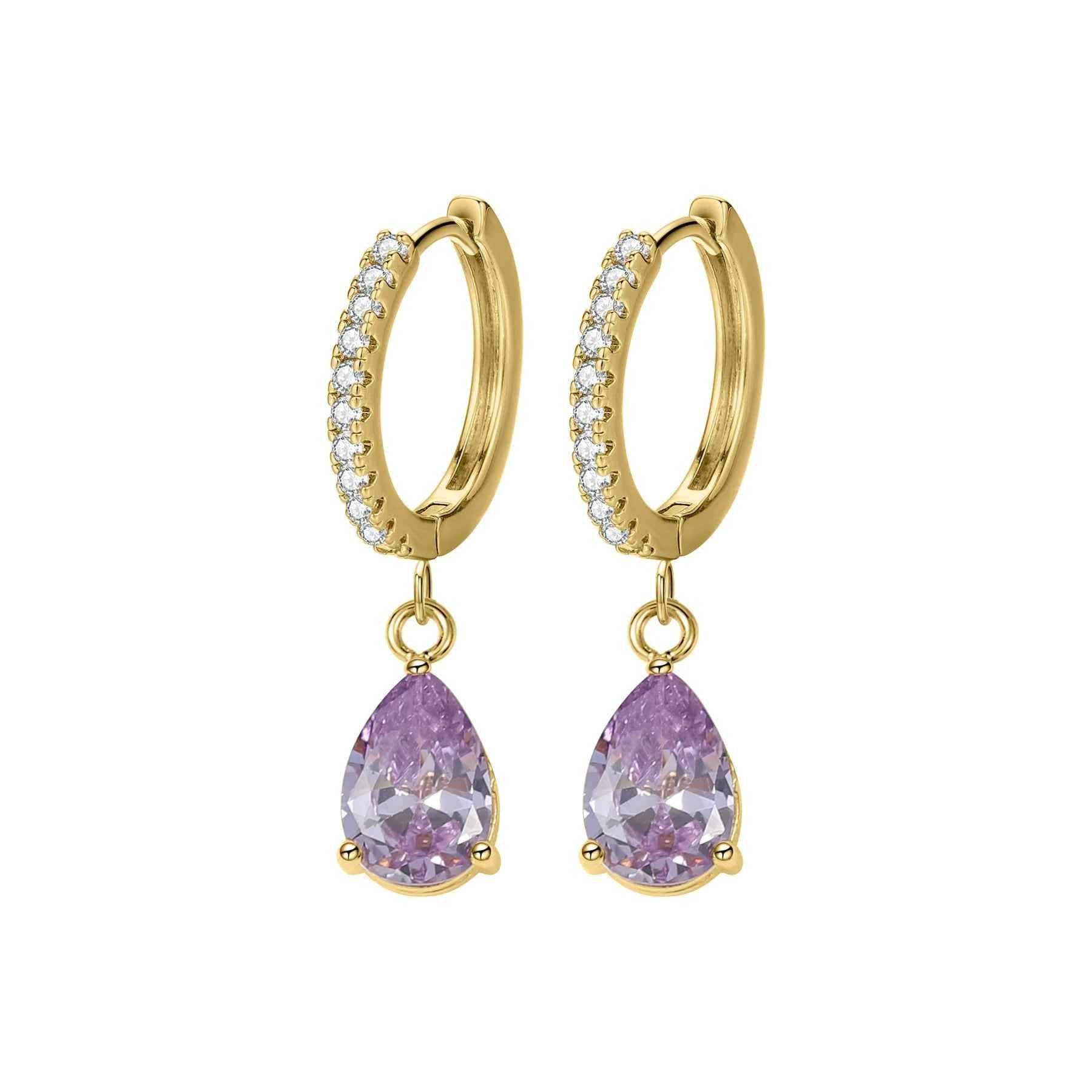 RIYOVA Birthstone Drop Earrings - RIYOVA Jewelry