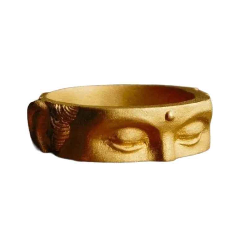 Buddha Serenity Face Ring - RIYOVA Jewelry