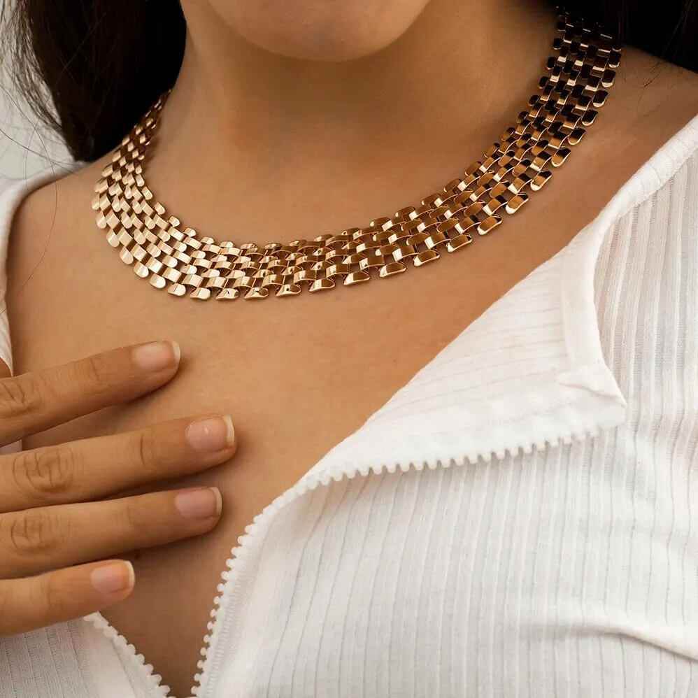 Isabell Rows Choker - RIYOVA Jewelry