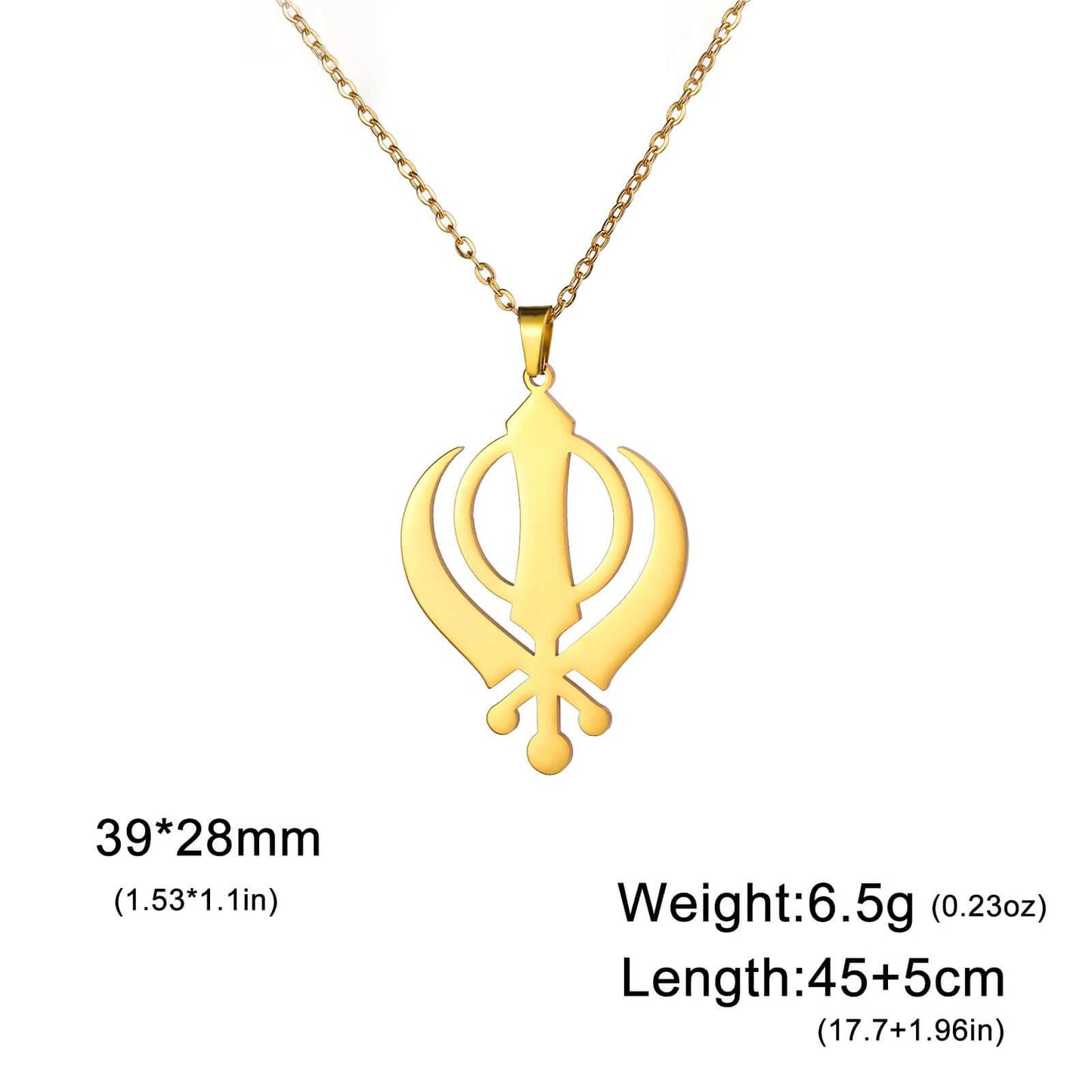 Khanda Aura Necklace - RIYOVA Jewelry