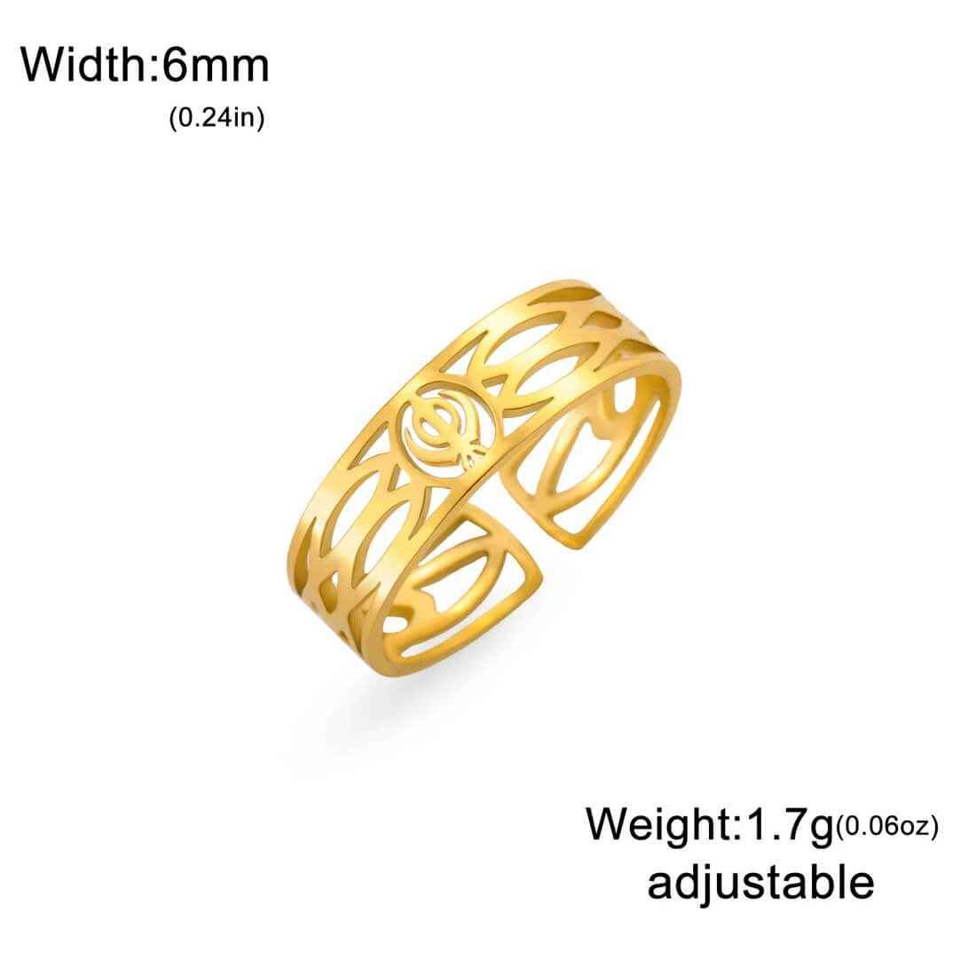 Khanda Divine Ring - RIYOVA Jewelry