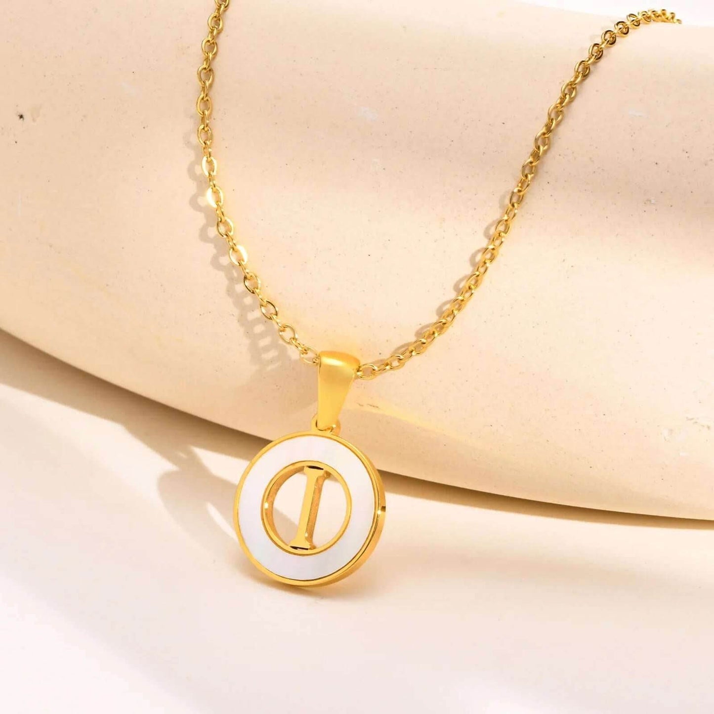Ash Initial Pendant Necklace - RIYOVA Jewelry