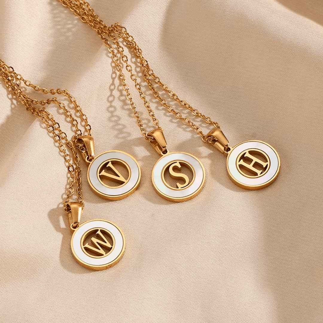 Ash Initial Pendant Necklace