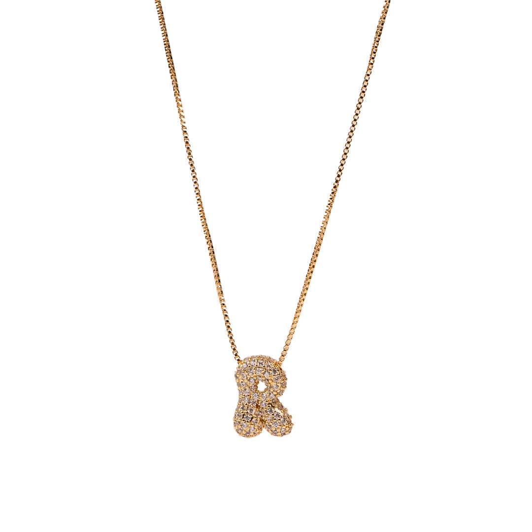 Sia Sparkling Initial Necklace - RIYOVA Jewelry
