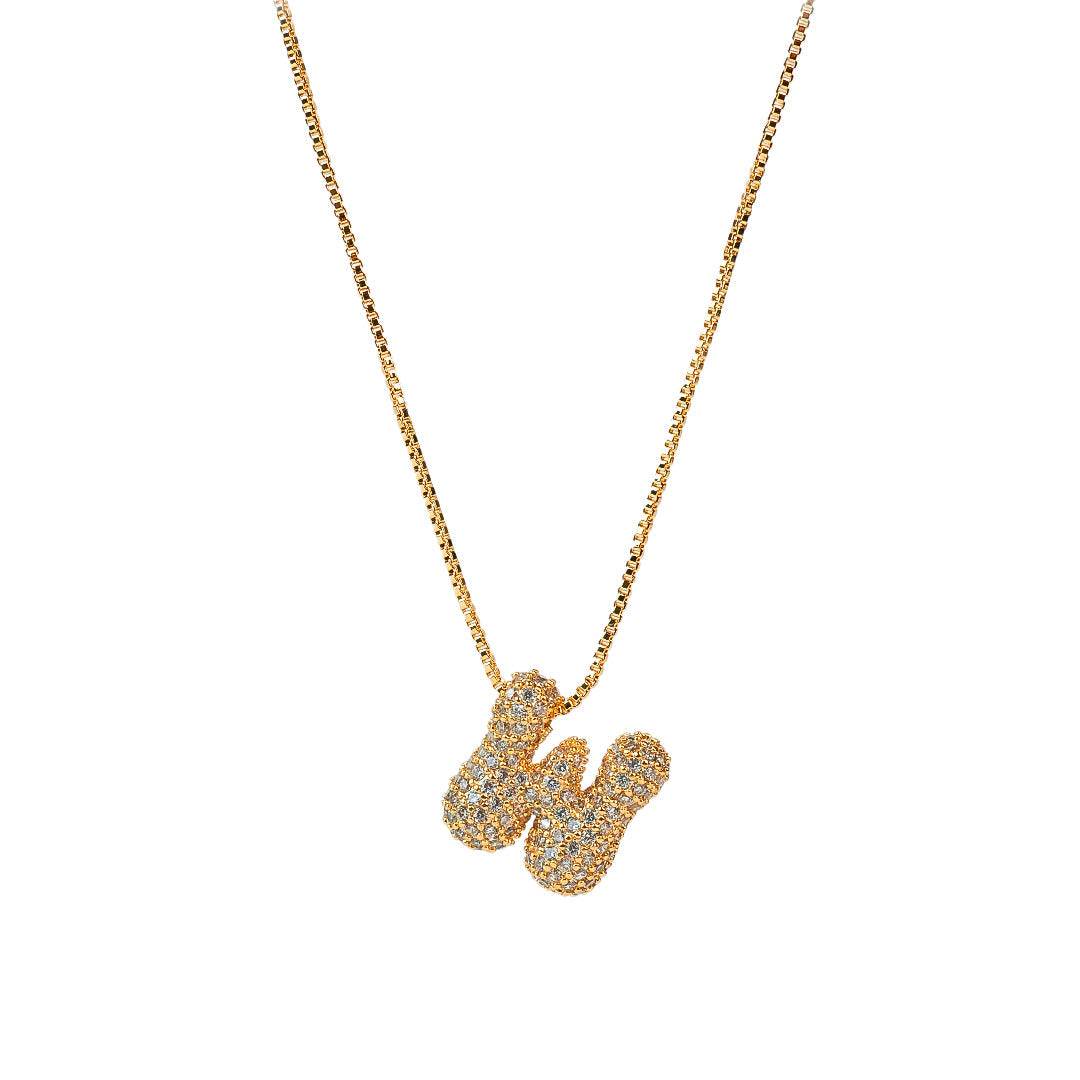 Sia Sparkling Initial Necklace - RIYOVA Jewelry