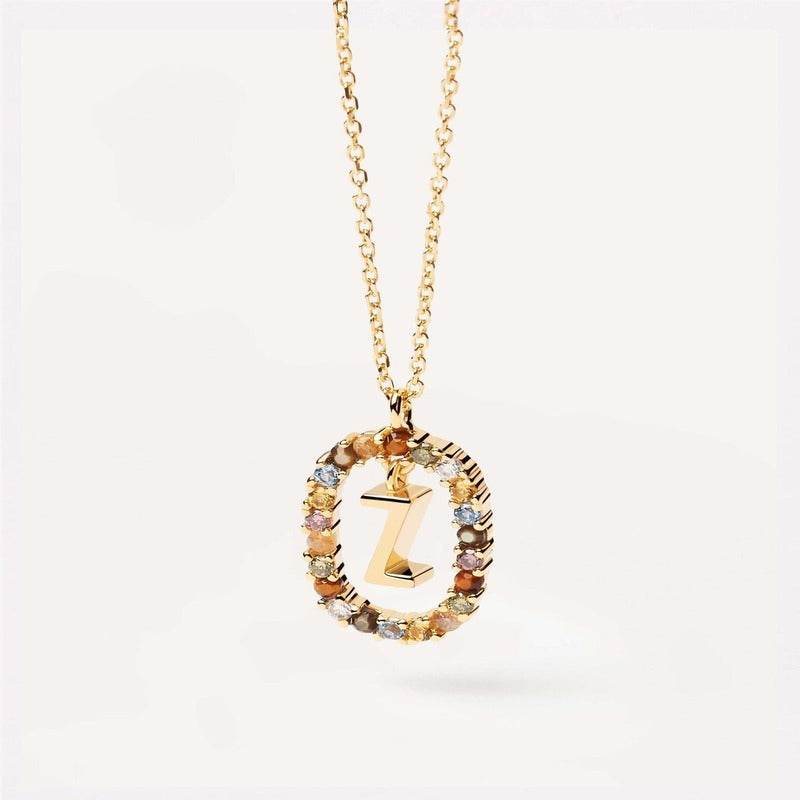 Aria Initial Necklace - RIYOVA Jewelry