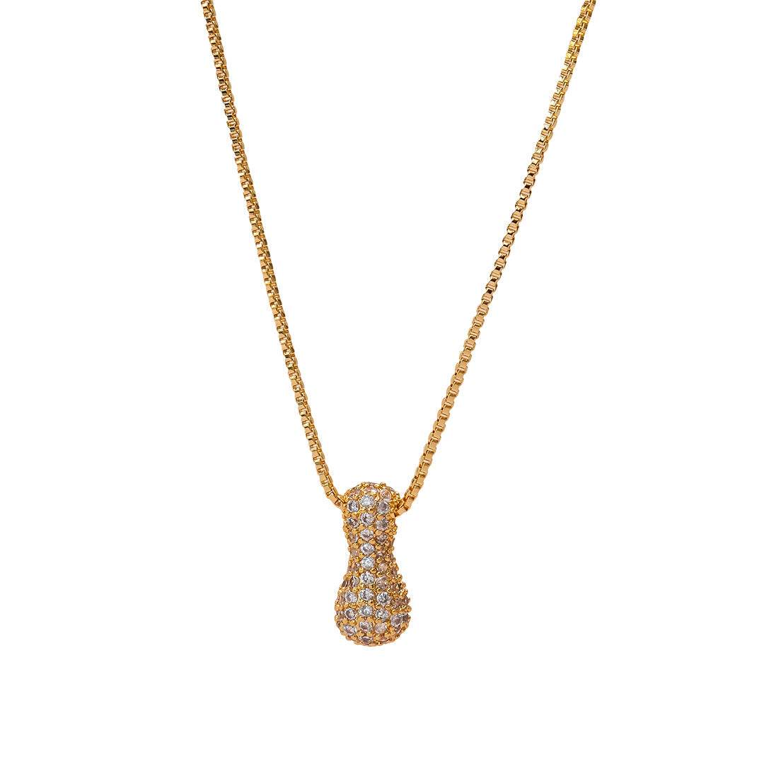 Sia Sparkling Initial Necklace - RIYOVA Jewelry