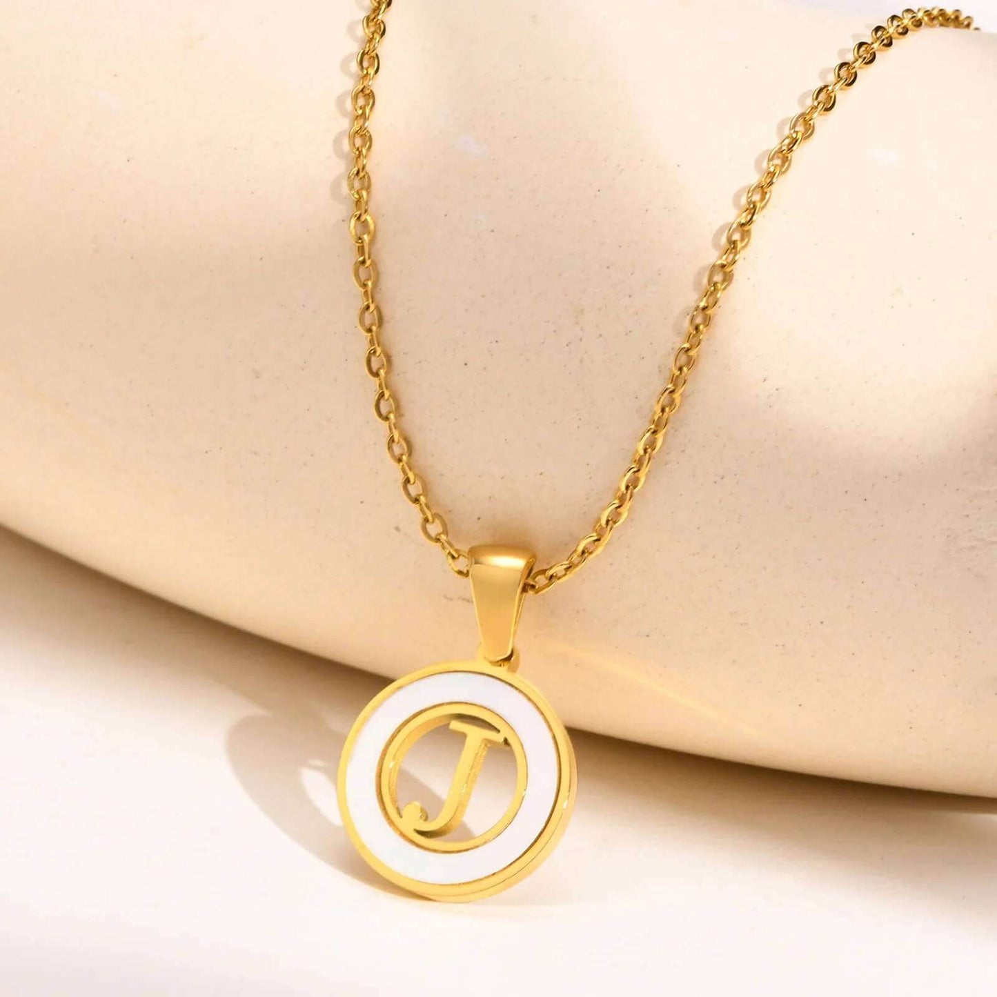 Ash Initial Pendant Necklace - RIYOVA Jewelry