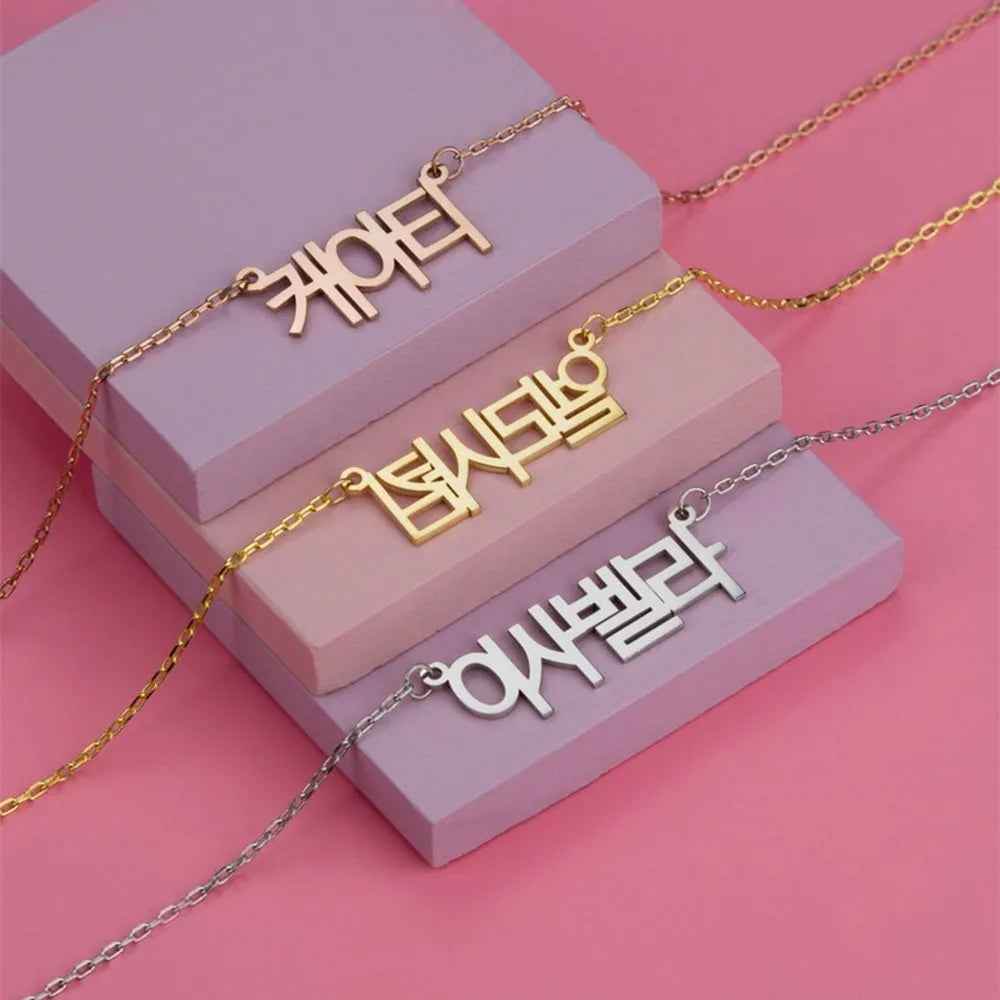 RIYOVA Custom Name Necklace in Any Language - RIYOVA Jewelry
