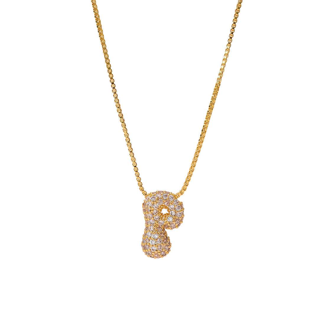 Sia Sparkling Initial Necklace - RIYOVA Jewelry