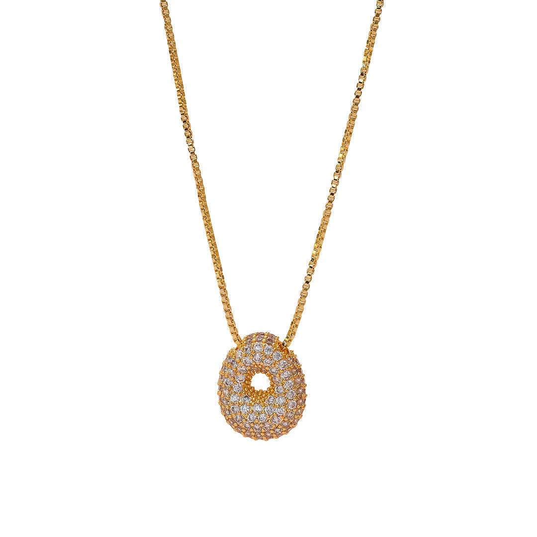 Sia Sparkling Initial Necklace - RIYOVA Jewelry