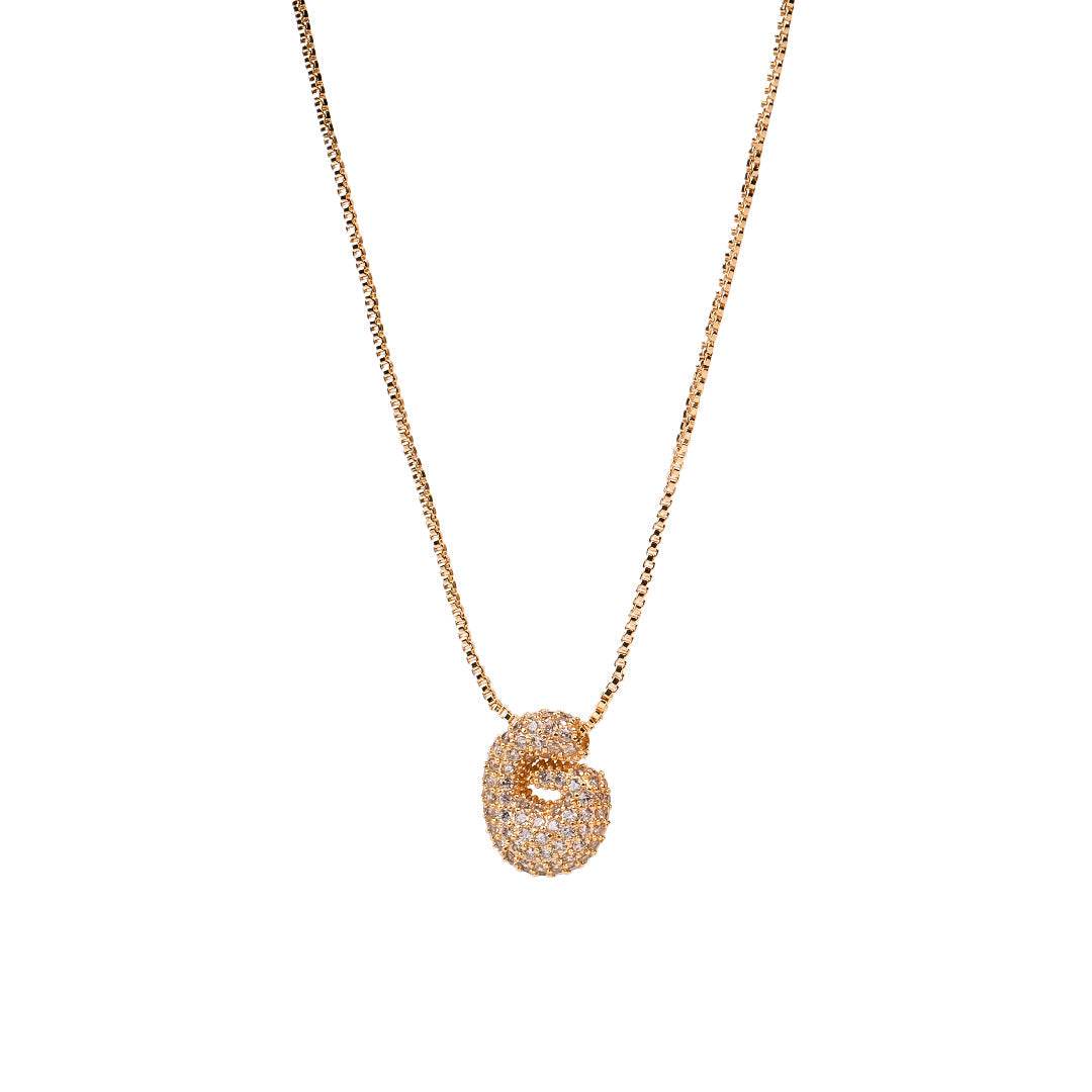 Sia Sparkling Initial Necklace - RIYOVA Jewelry