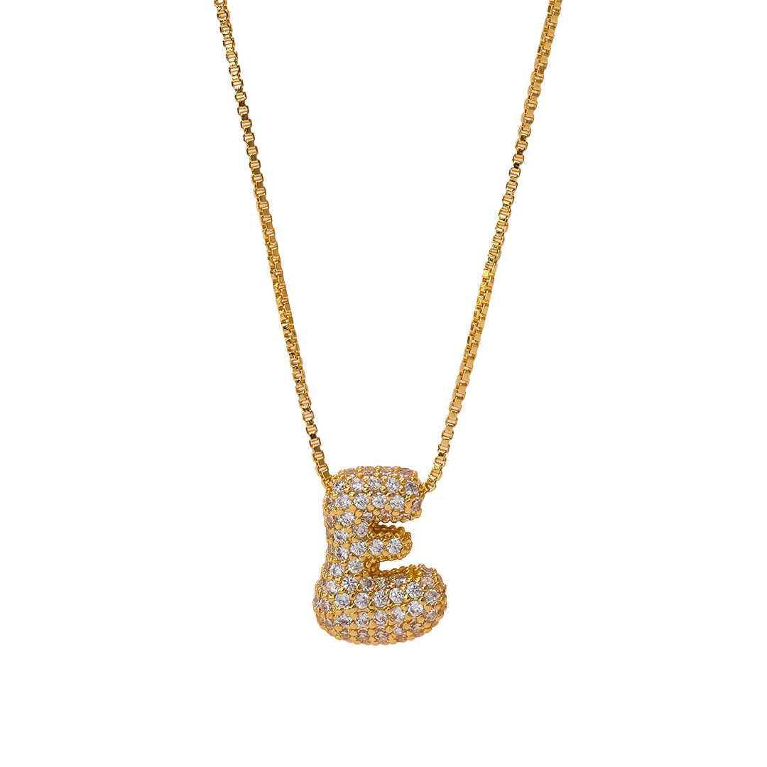 Sia Sparkling Initial Necklace - RIYOVA Jewelry