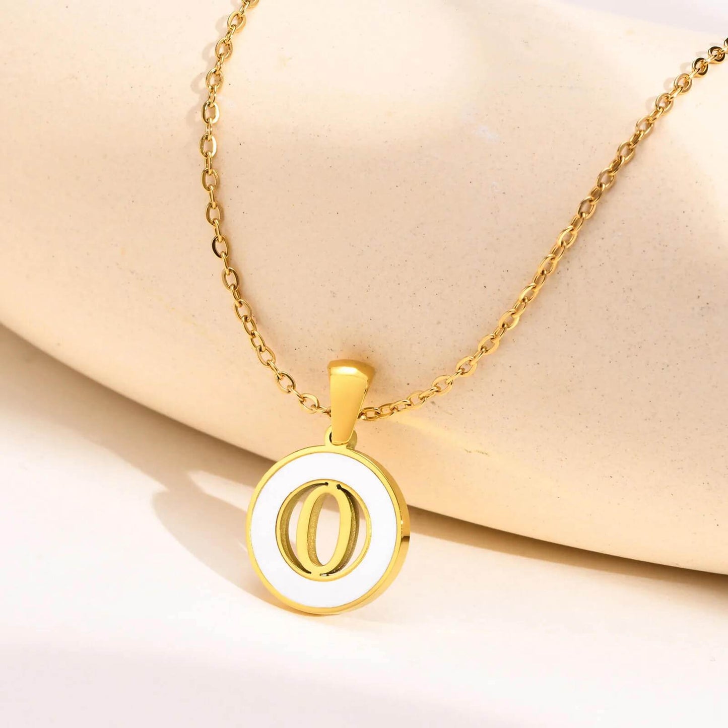 Ash Initial Pendant Necklace - RIYOVA Jewelry