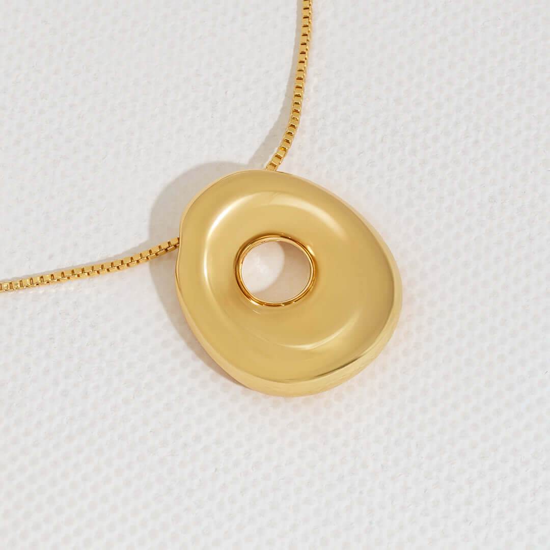 Yumi Bubble Initial Necklace - RIYOVA Jewelry