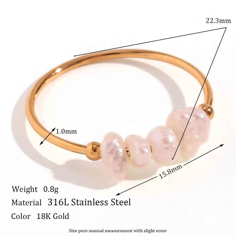 Nerina Pearl Ring - RIYOVA Jewelry