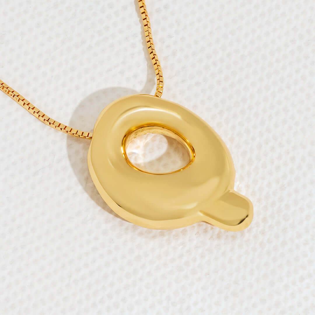 Yumi Bubble Initial Necklace - RIYOVA Jewelry