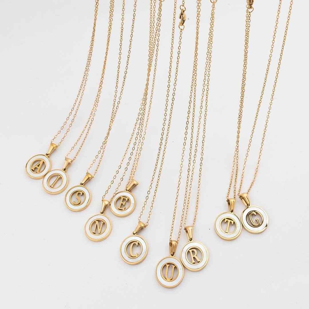 Ash Initial Pendant Necklace