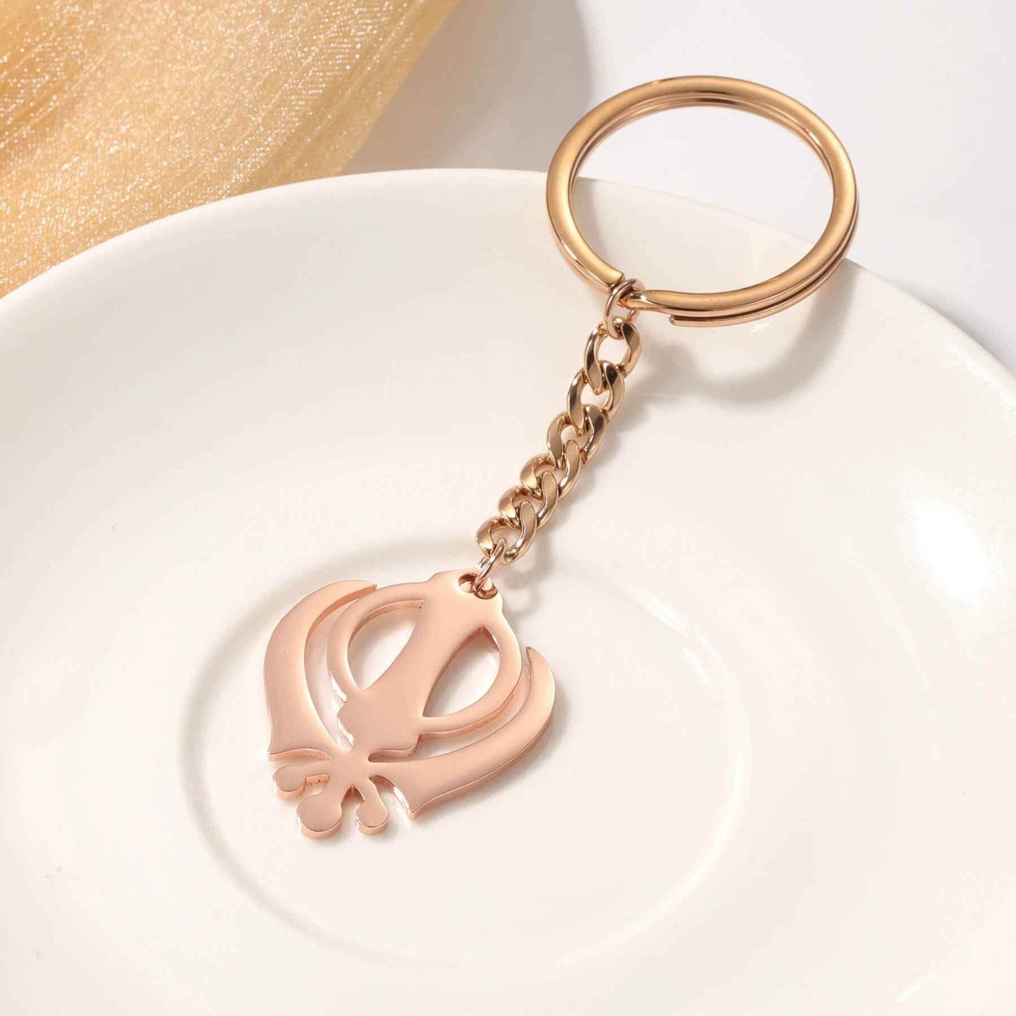 Khanda Sikh Keychain - RIYOVA Jewelry