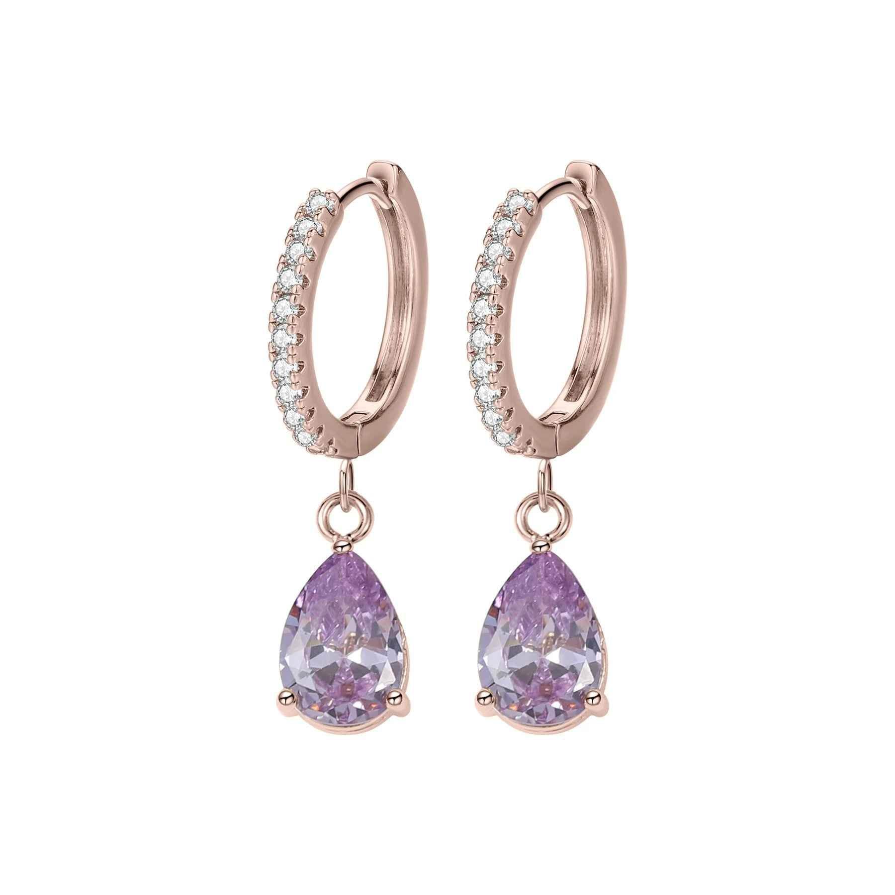 RIYOVA Birthstone Drop Earrings - RIYOVA Jewelry