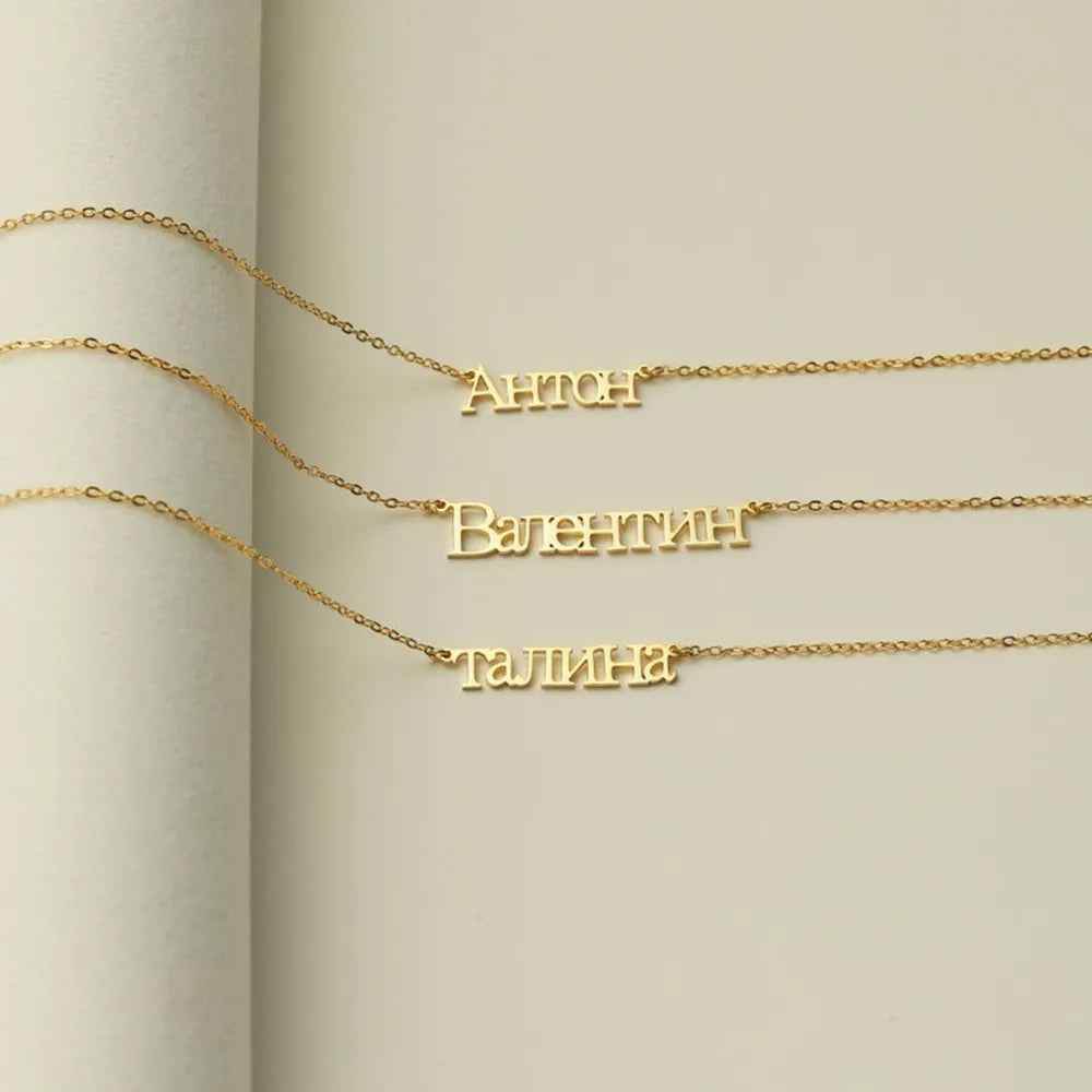 RIYOVA Custom Name Necklace in Any Language - RIYOVA Jewelry
