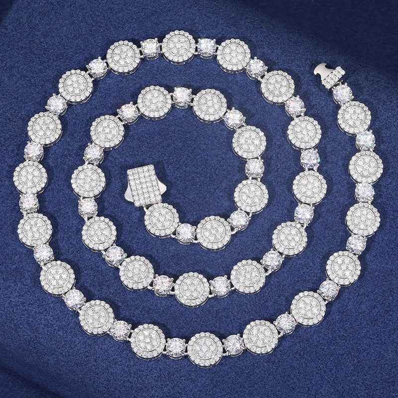 925 Iced Out Round Tennis Chain – CZ Edition - RIYOVA Jewelry