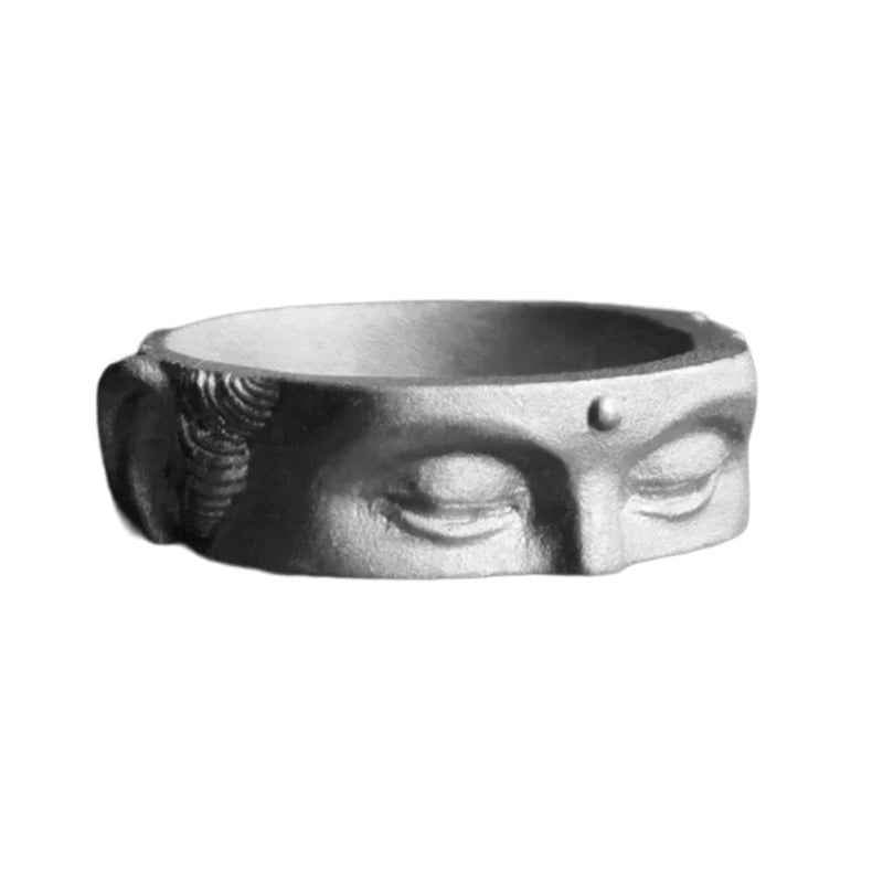 Buddha Serenity Face Ring - RIYOVA Jewelry