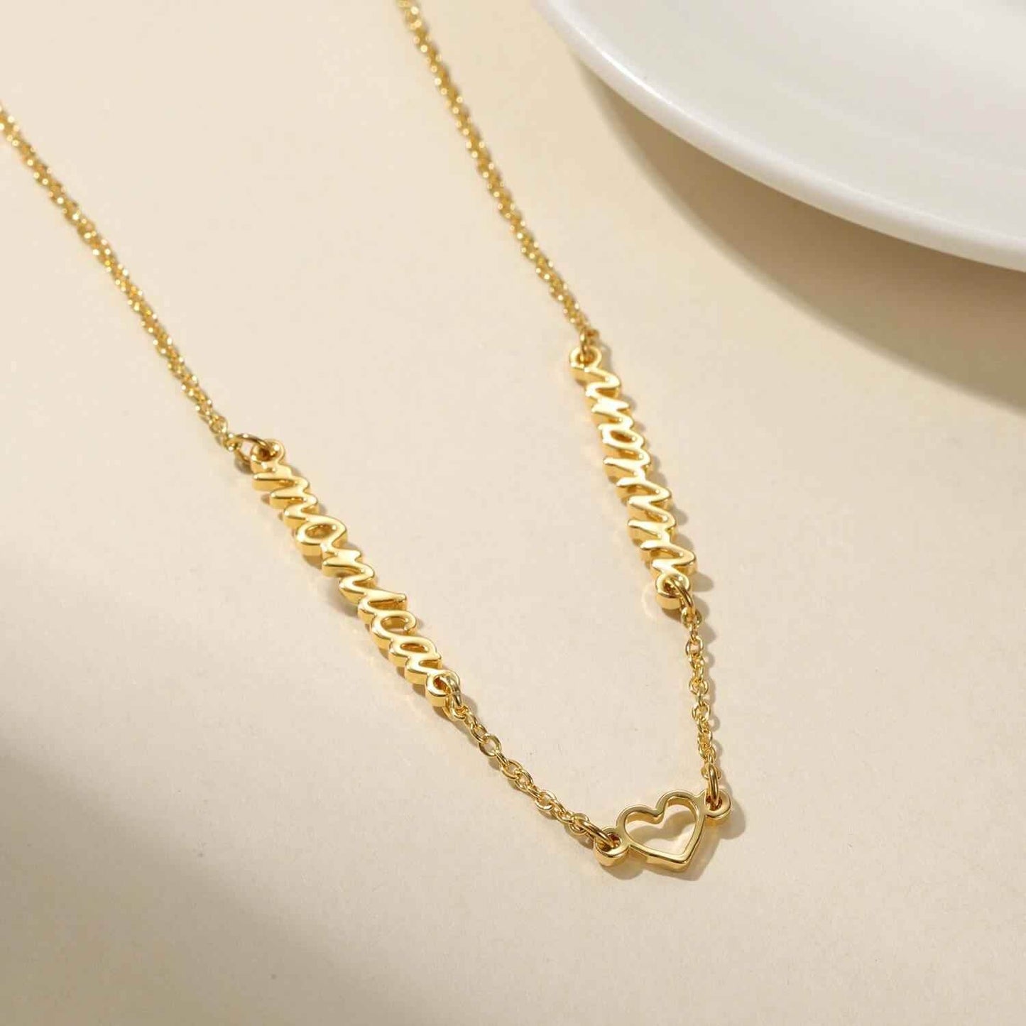 Custom Love Double Name Necklace - RIYOVA Jewelry