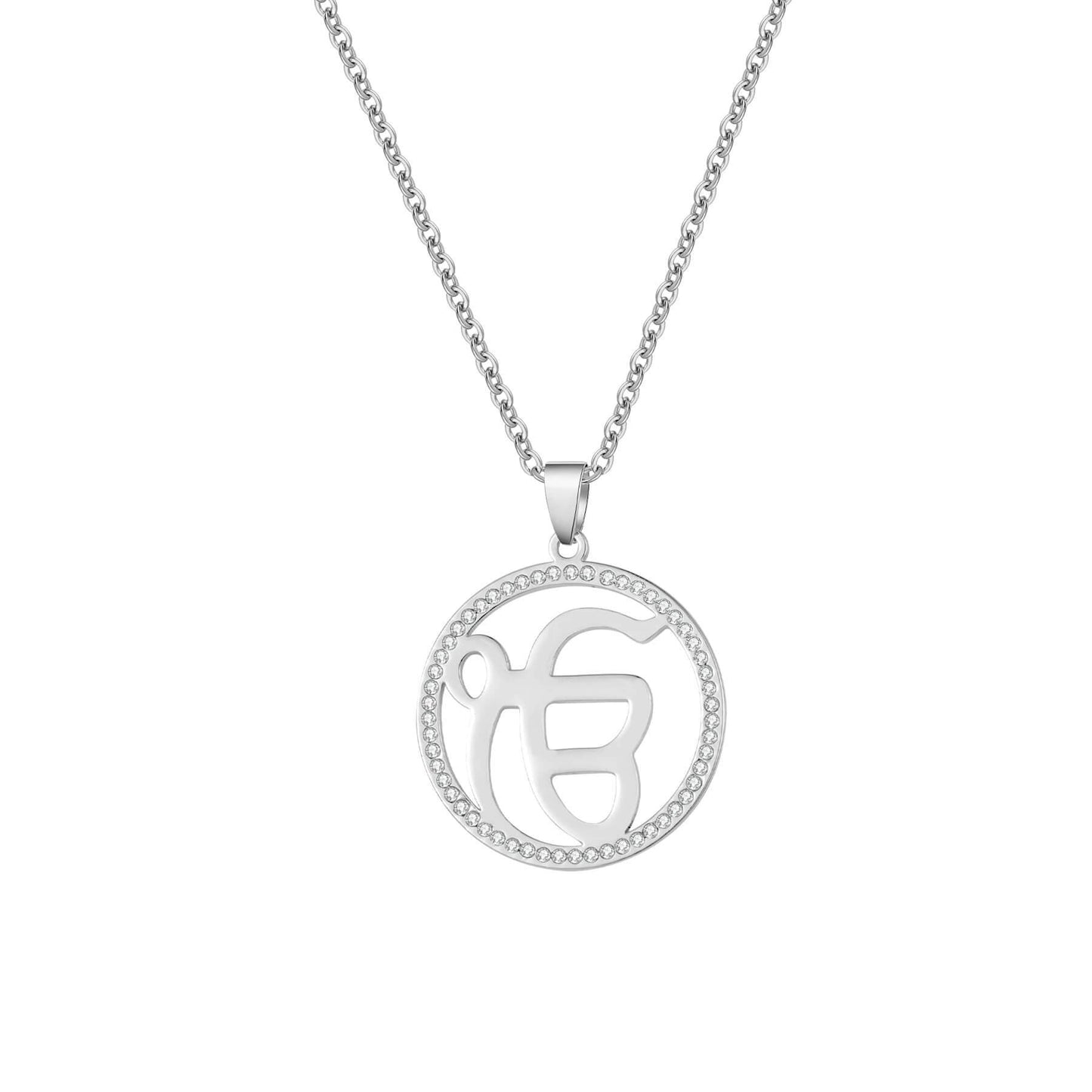 Onkar Radiance Zirconia Necklace - RIYOVA Jewelry