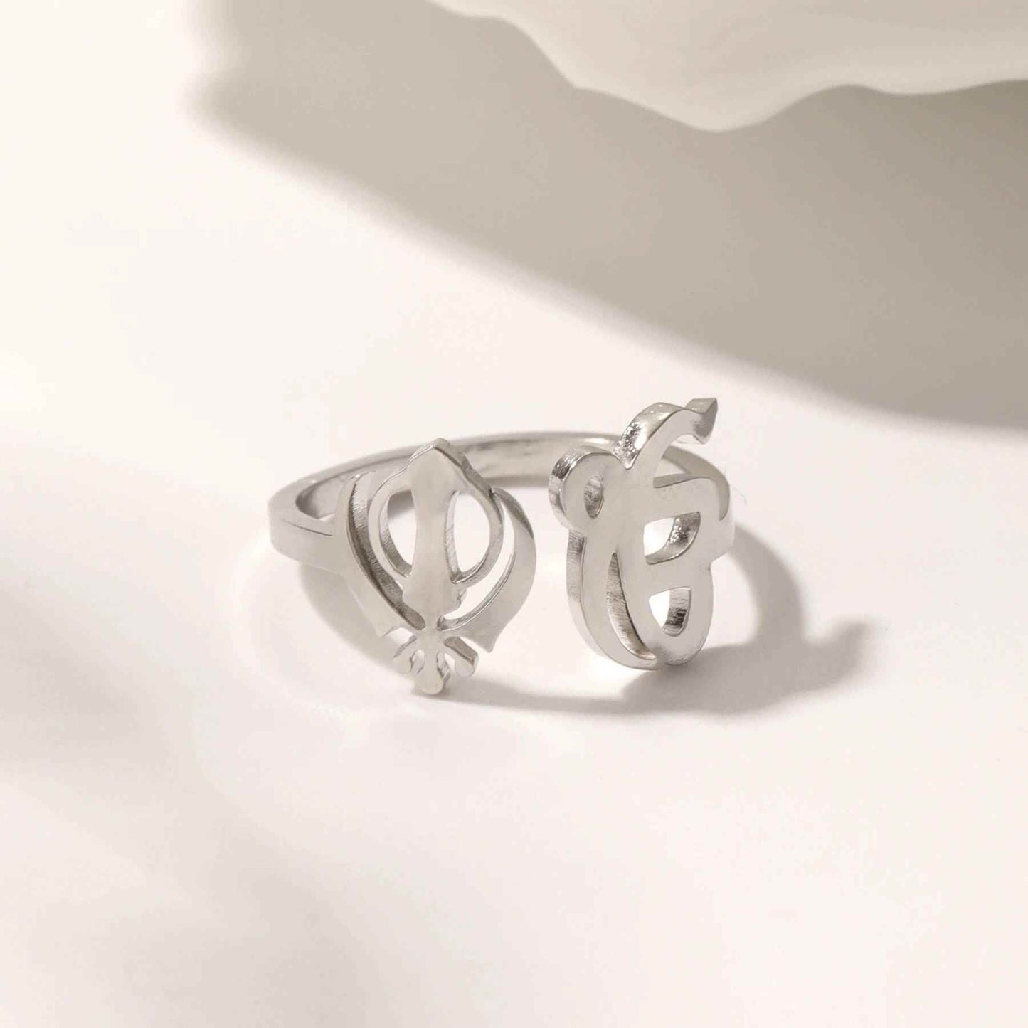 Ek Onkar Khanda Unity Ring - RIYOVA Jewelry