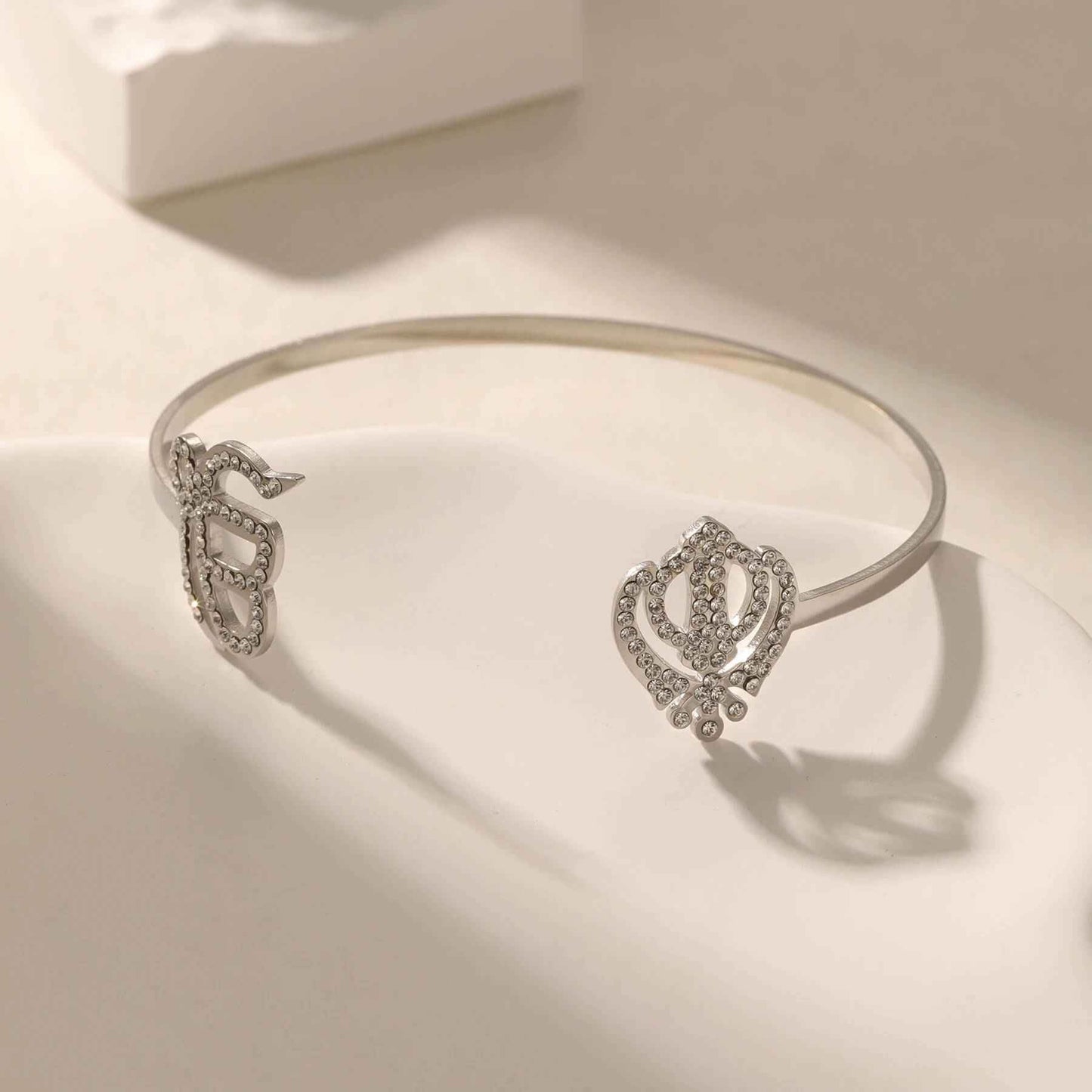 Ek Onkar Khalsa Believer Cuff Bracelet - RIYOVA Jewelry