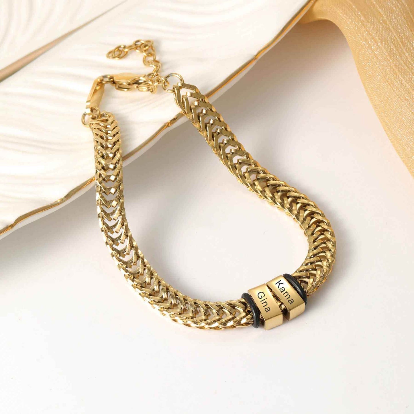 Engraved Shawn Custom Bracelet - RIYOVA Jewelry