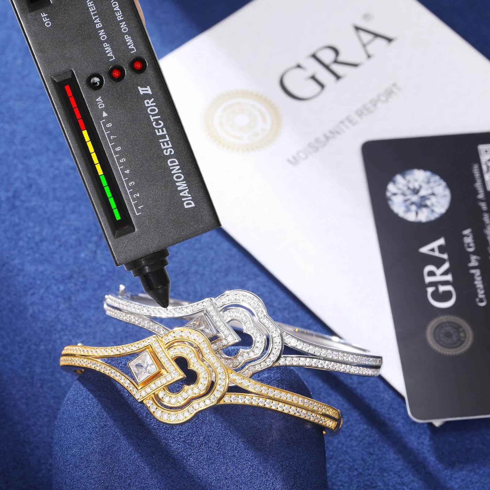 925 Iced Out Clover Bracelet - RIYOVA Jewelry