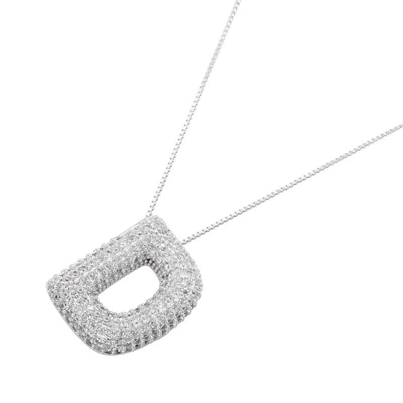 Infinity Puff Letter Necklace - RIYOVA Jewelry