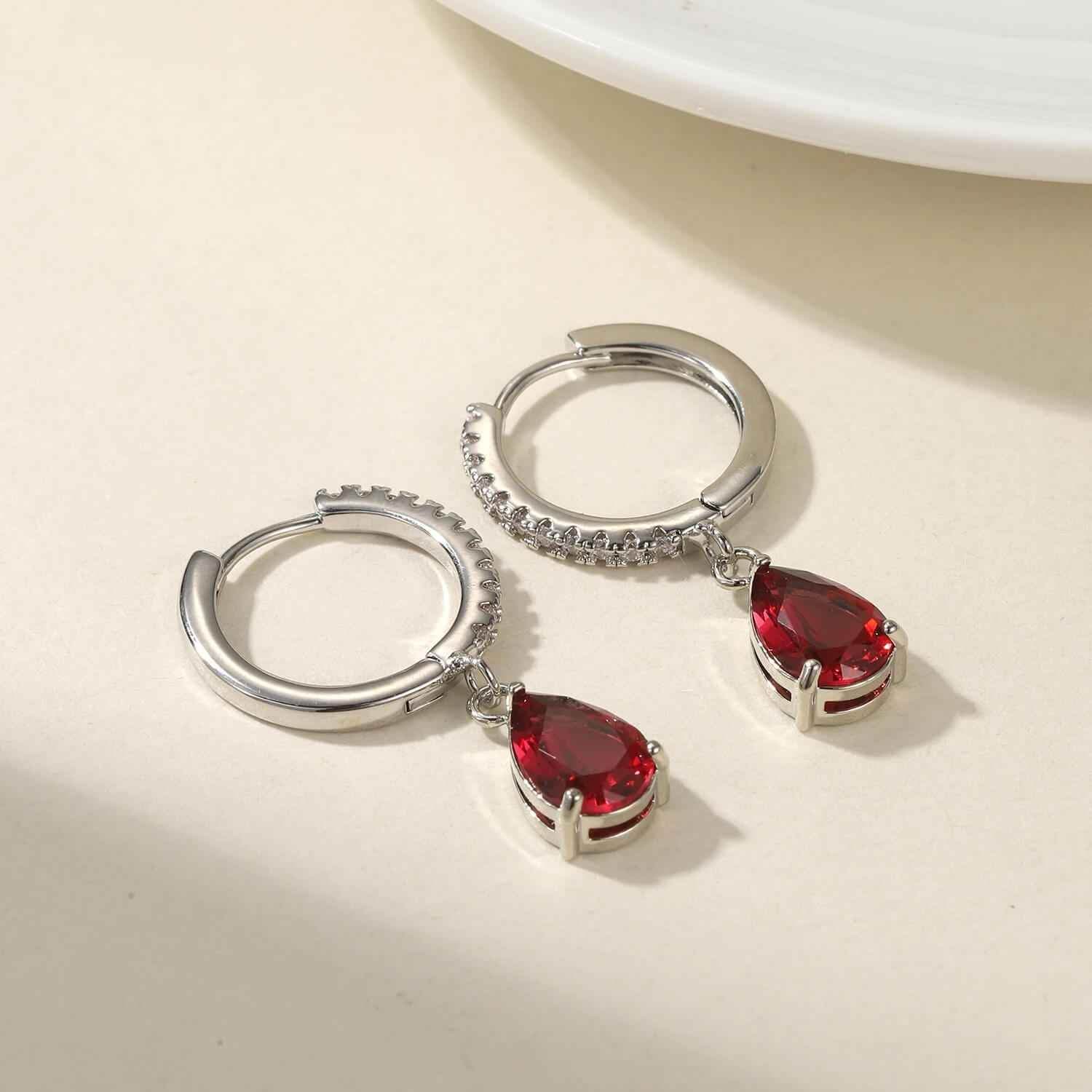 RIYOVA Birthstone Drop Earrings - RIYOVA Jewelry