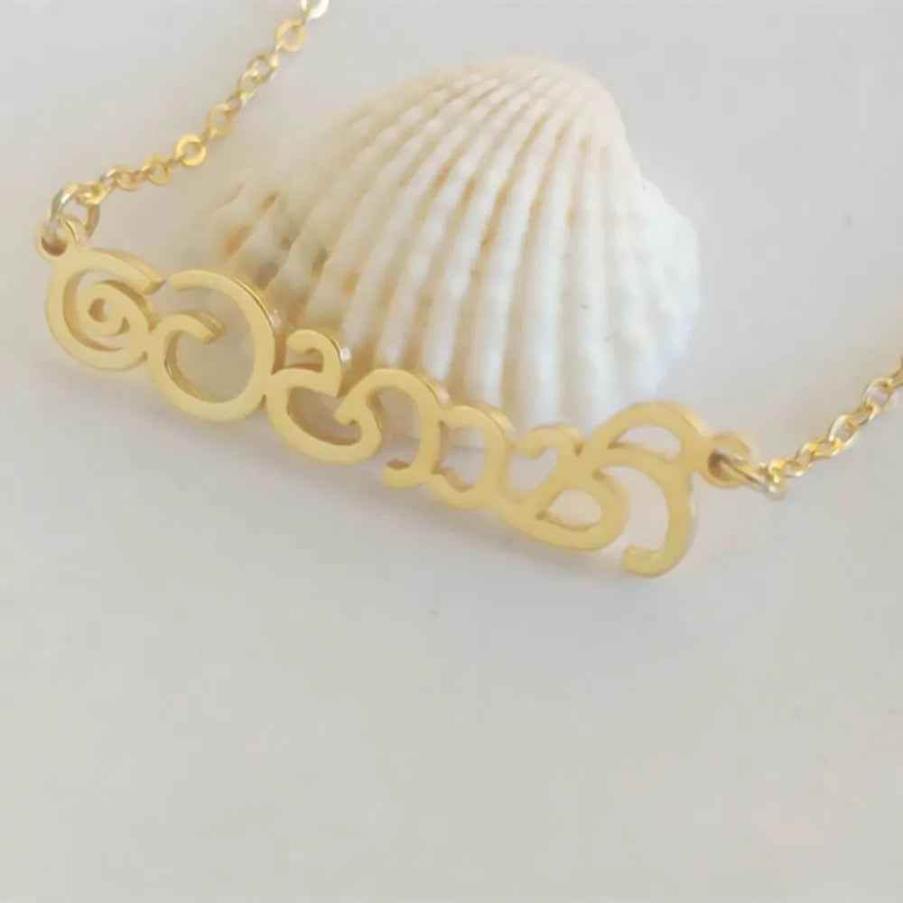 RIYOVA Custom Name Necklace in Any Language - RIYOVA Jewelry