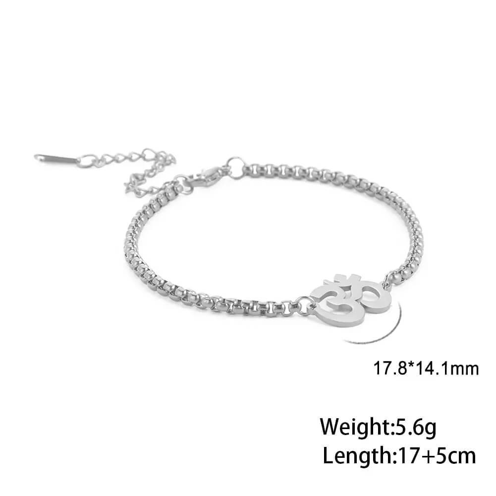 Om Shanti Om Bracelet - RIYOVA Jewelry