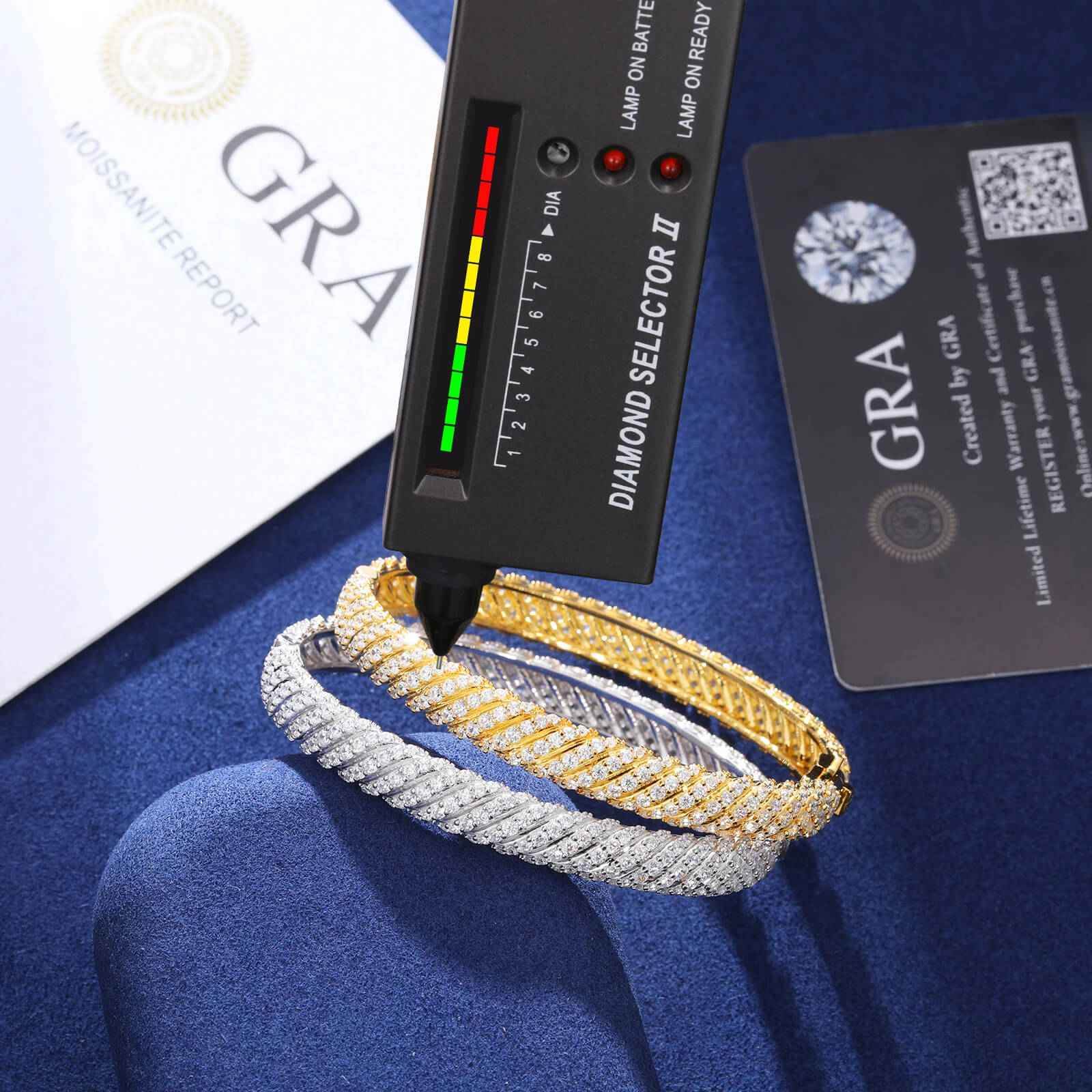 925 Iced Out Twist Bracelet - RIYOVA Jewelry