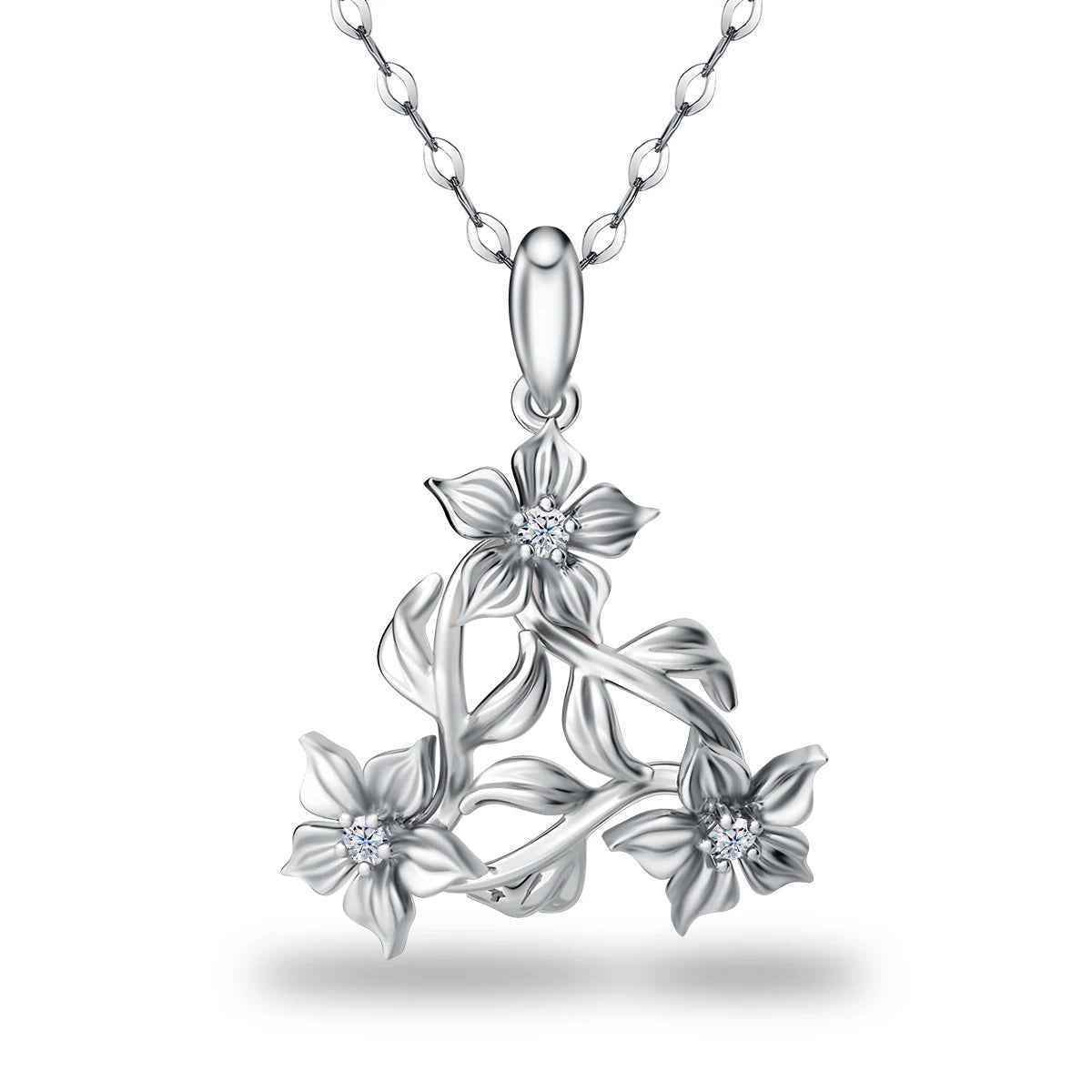 Zinnia Zirconia Necklace - RIYOVA Jewelry