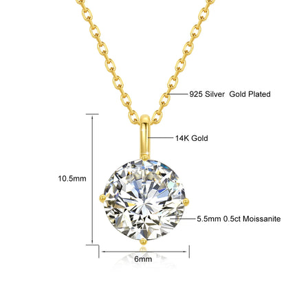 Rhea Moissanite Necklace